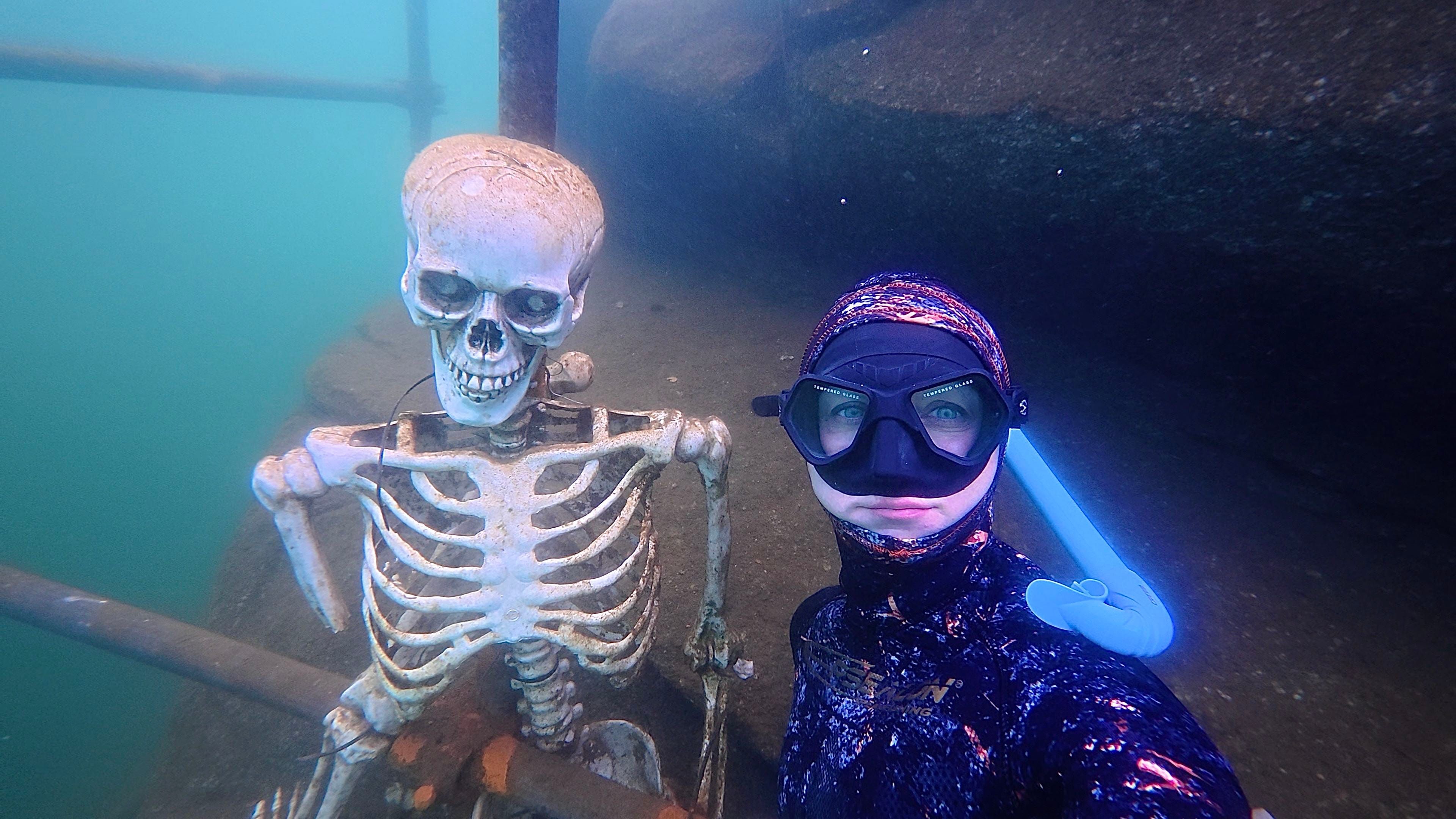 Freediving at Bořena hora