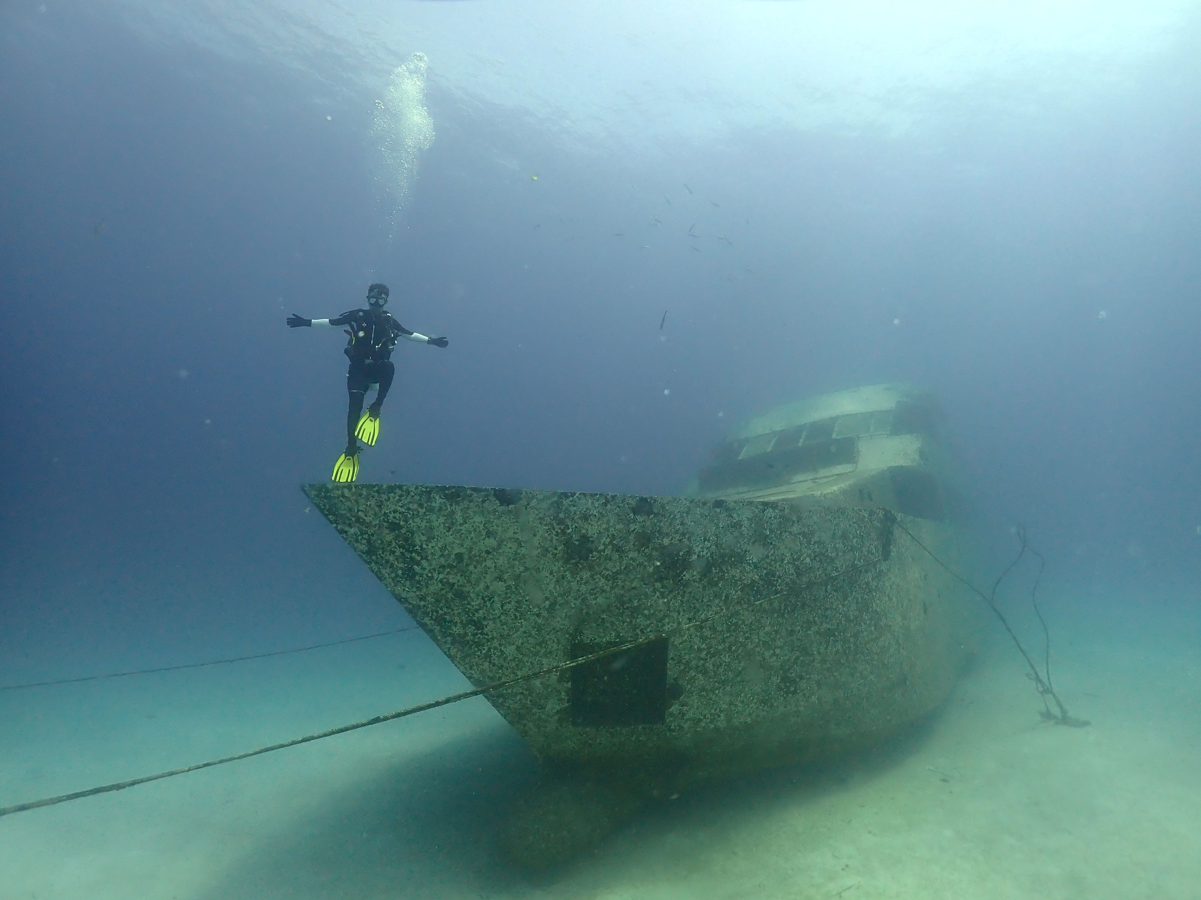 Scuba diving at Harruby Wreck