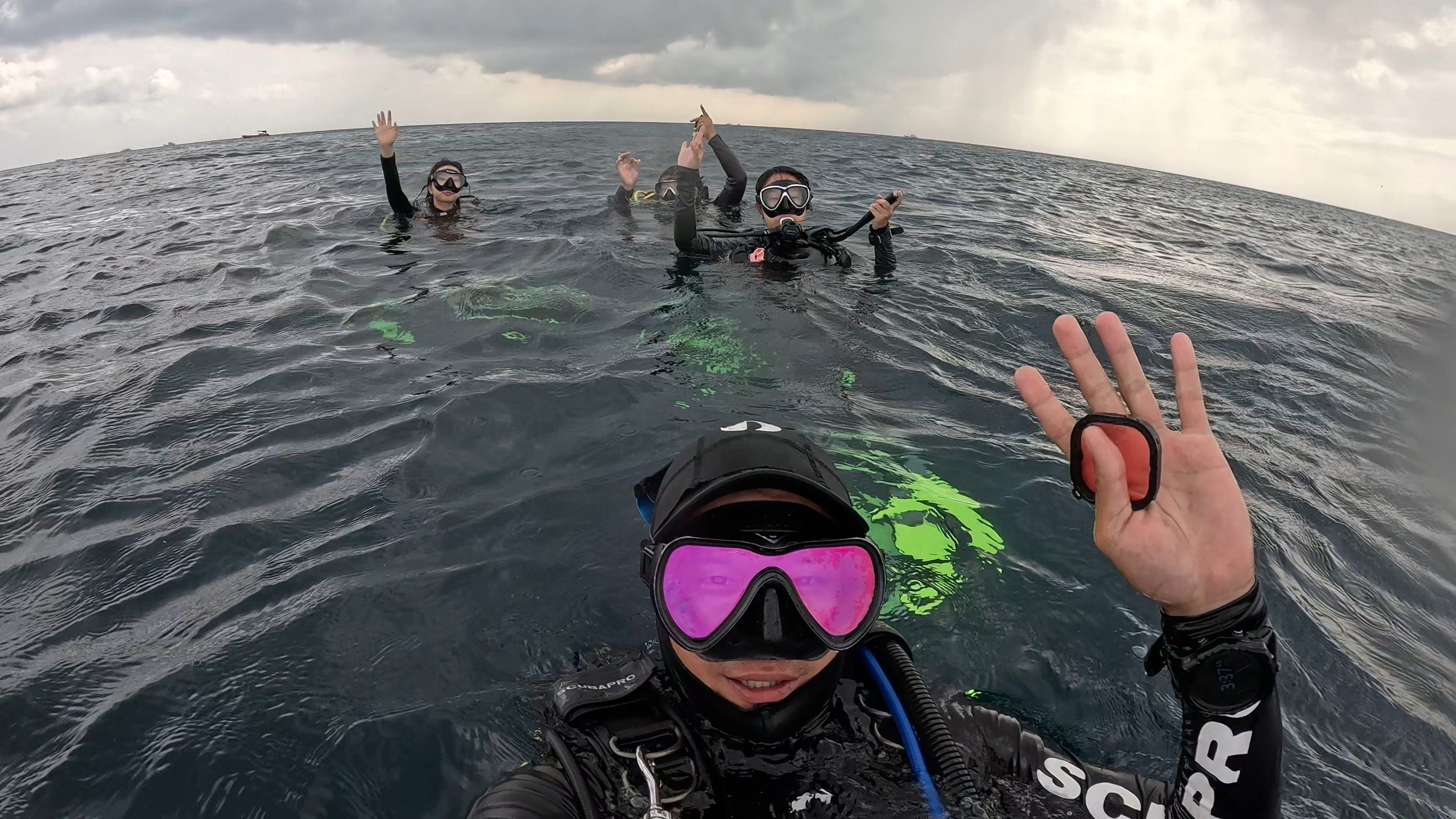 Scuba diving at Mabul House Reef
