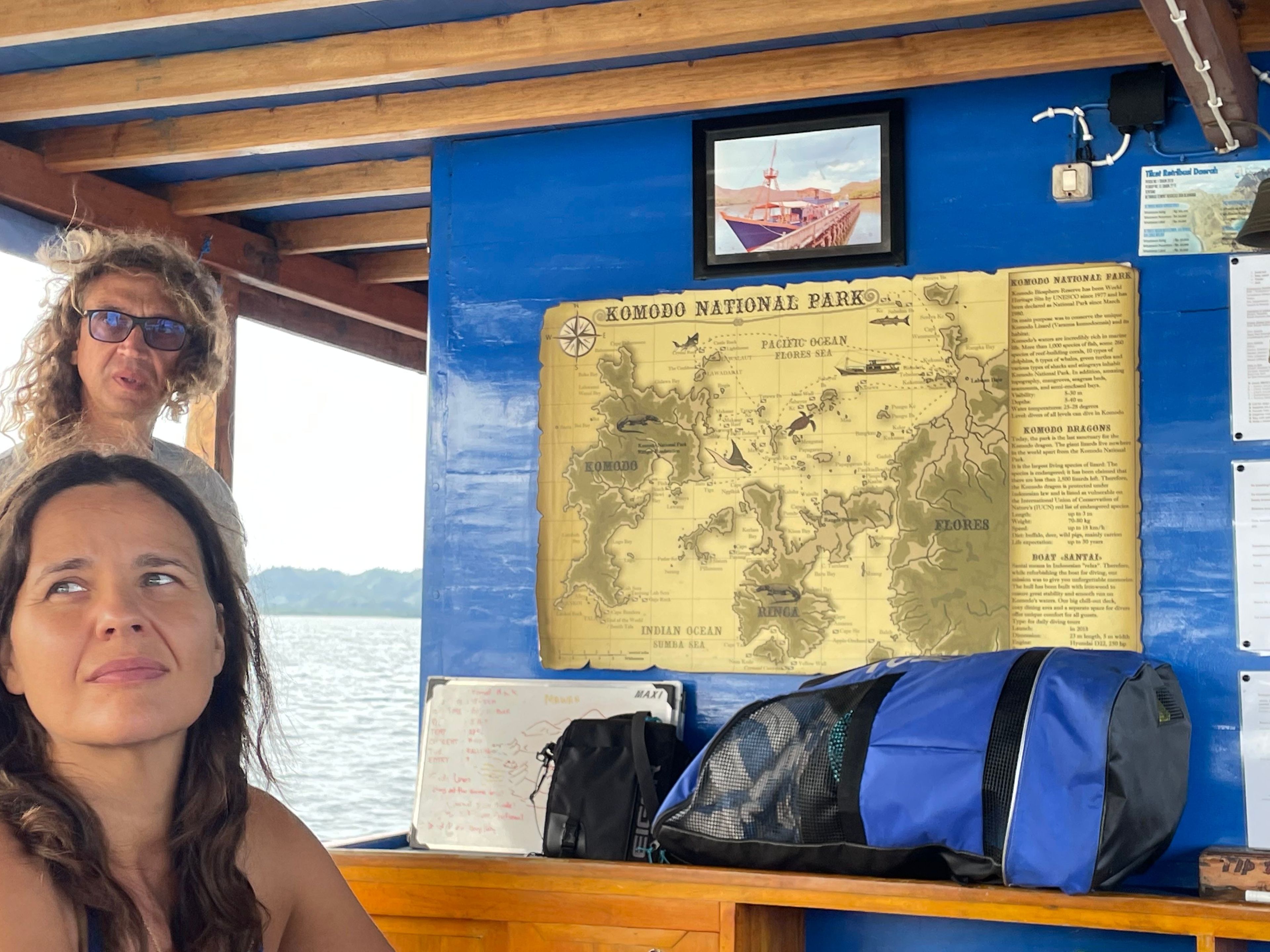 Scuba diving at Manta point Komodo