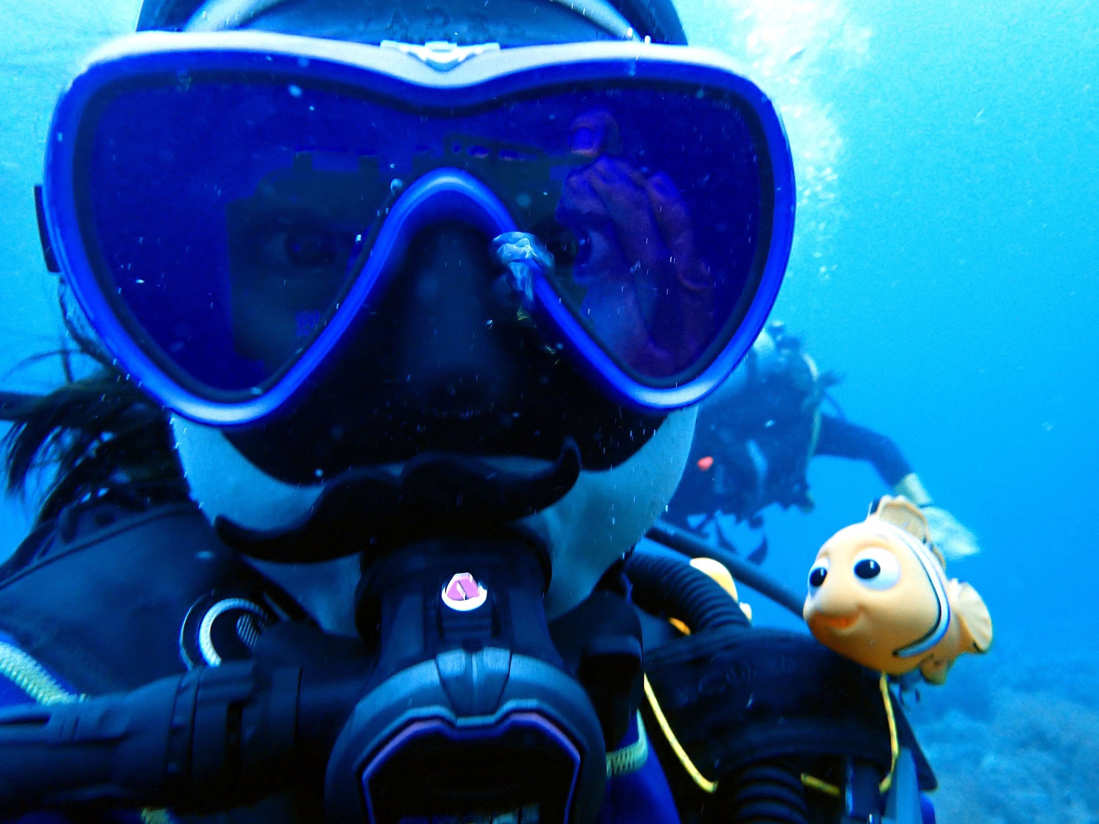 I love my diving partner  Nemo💝