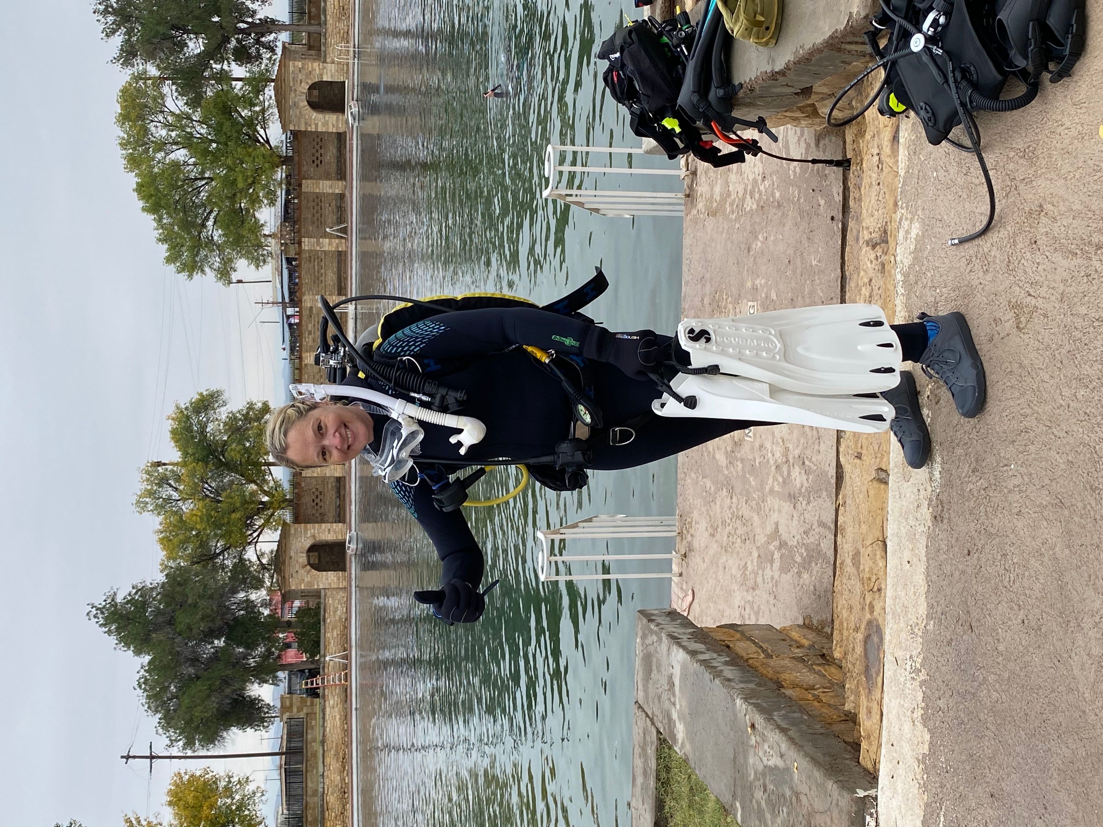 Scuba diving at Balmorhea State Park