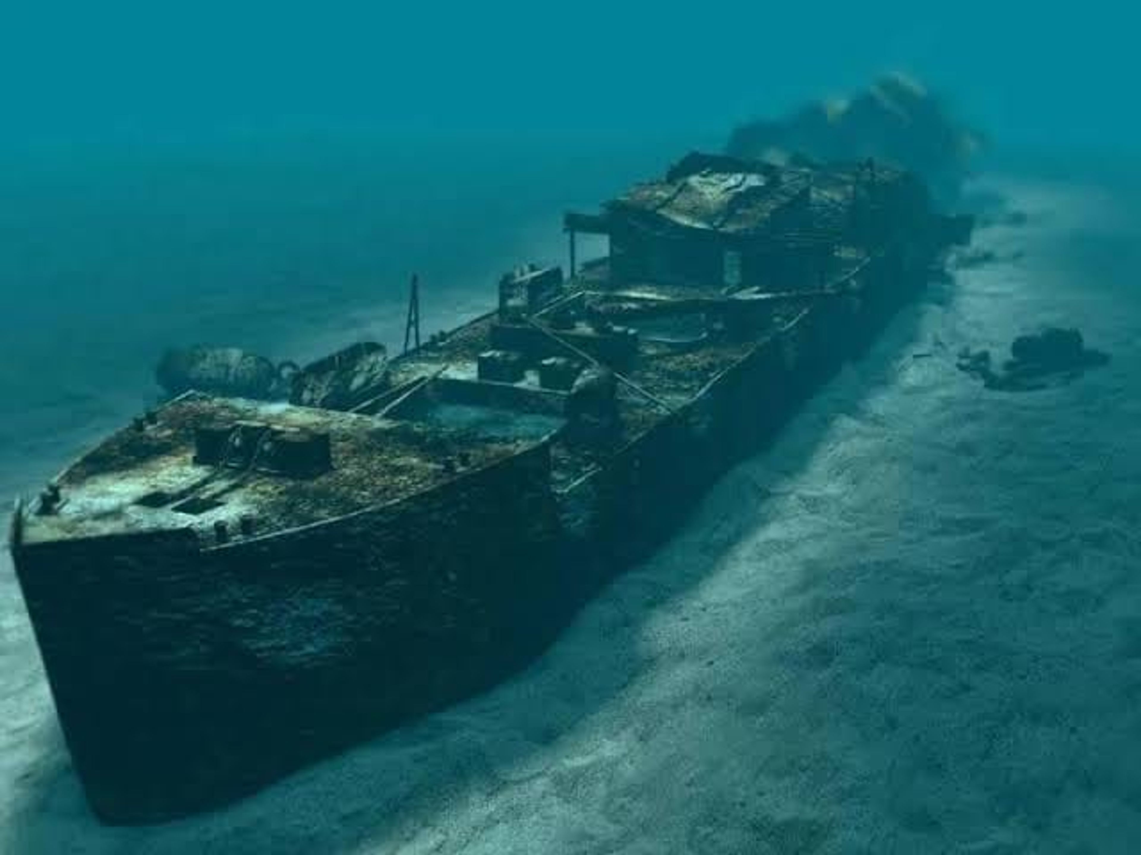 Post at Thistlegorm Wreck