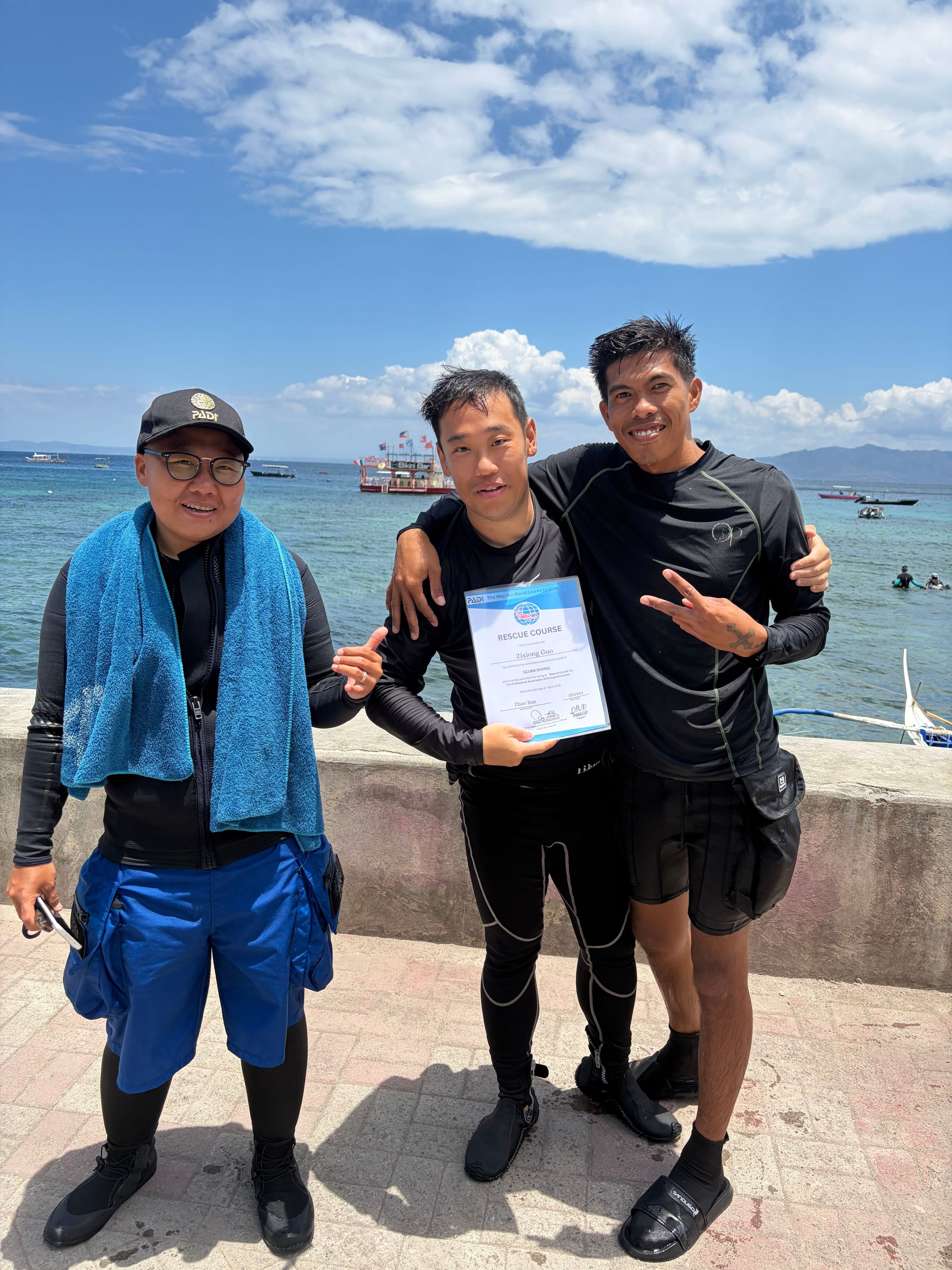 Scuba diving at Sabang Bay