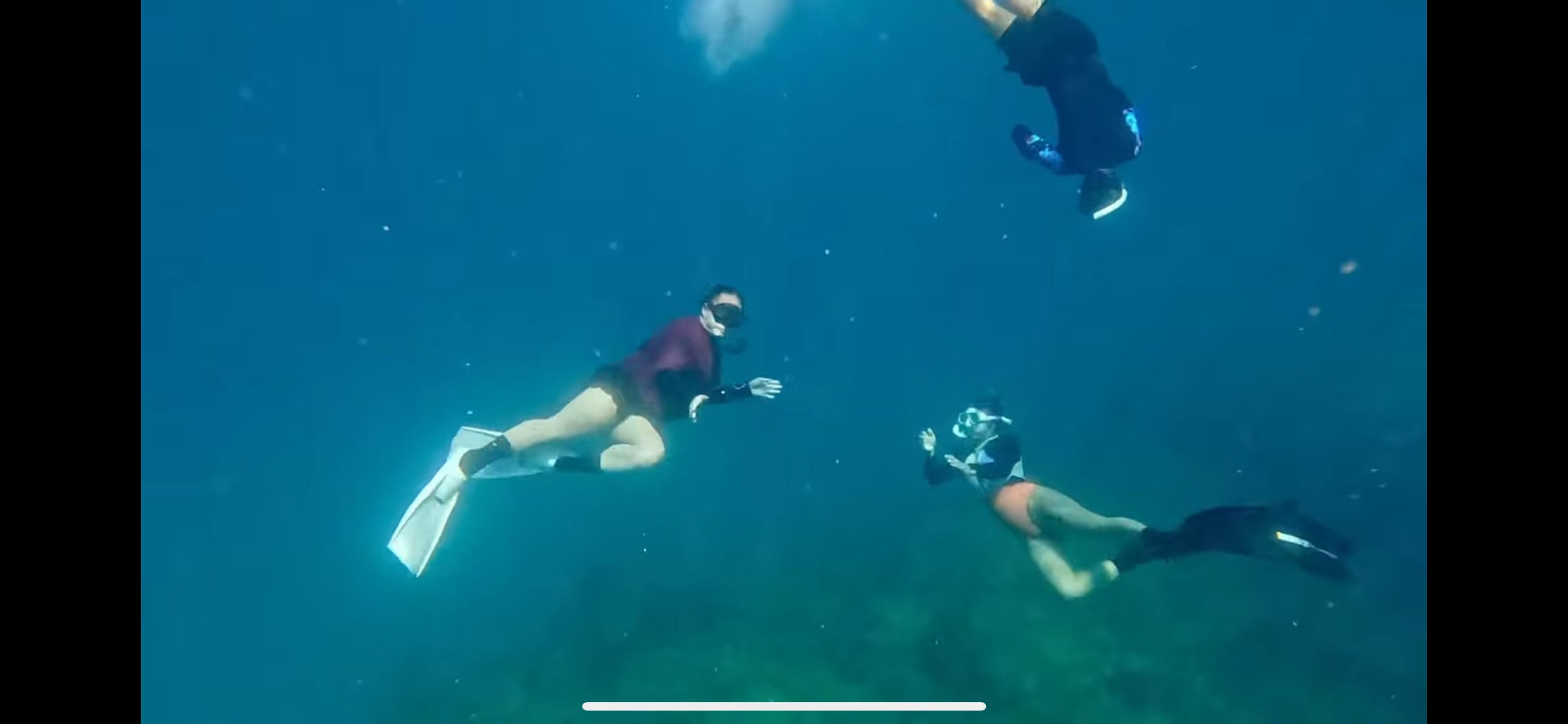 Freediving at Corales Point