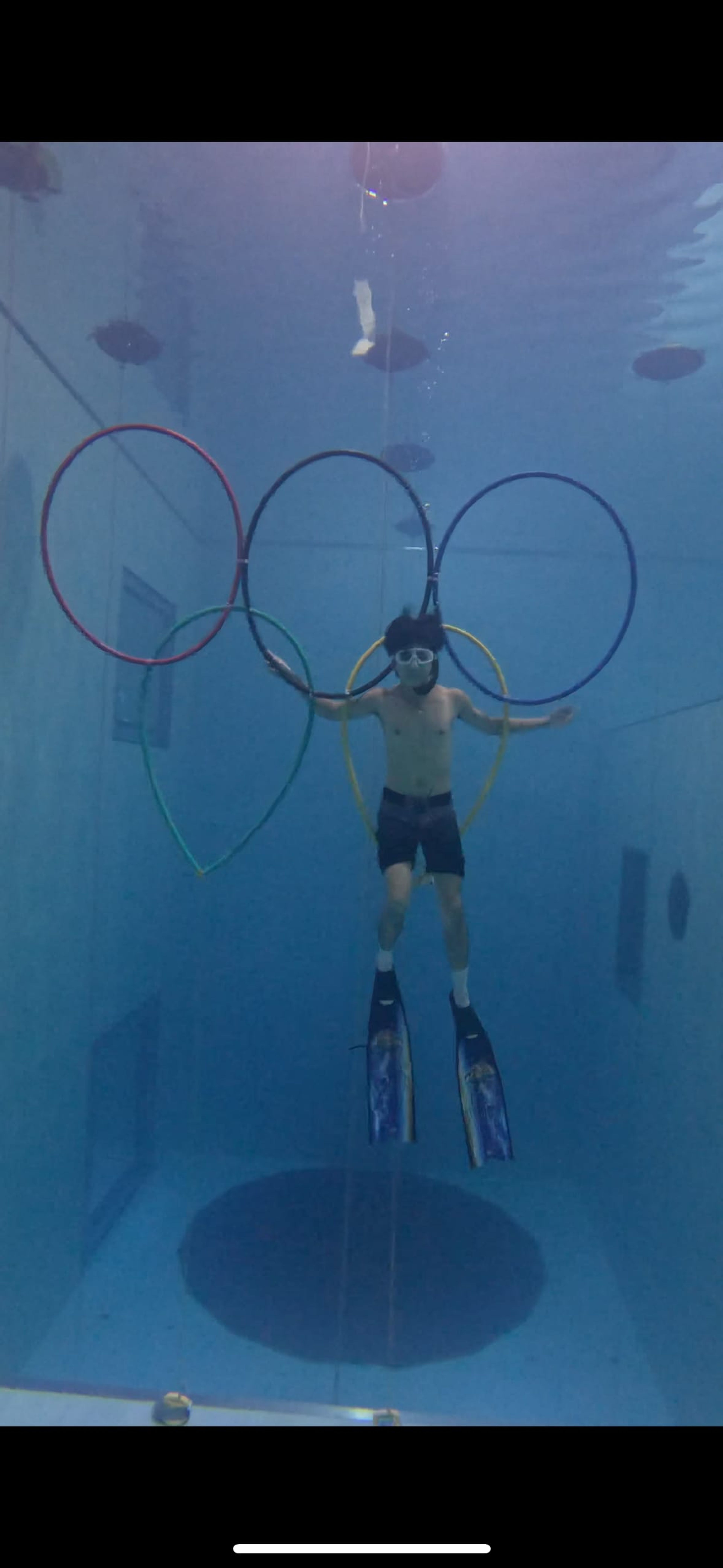 Freediving at 潛立方