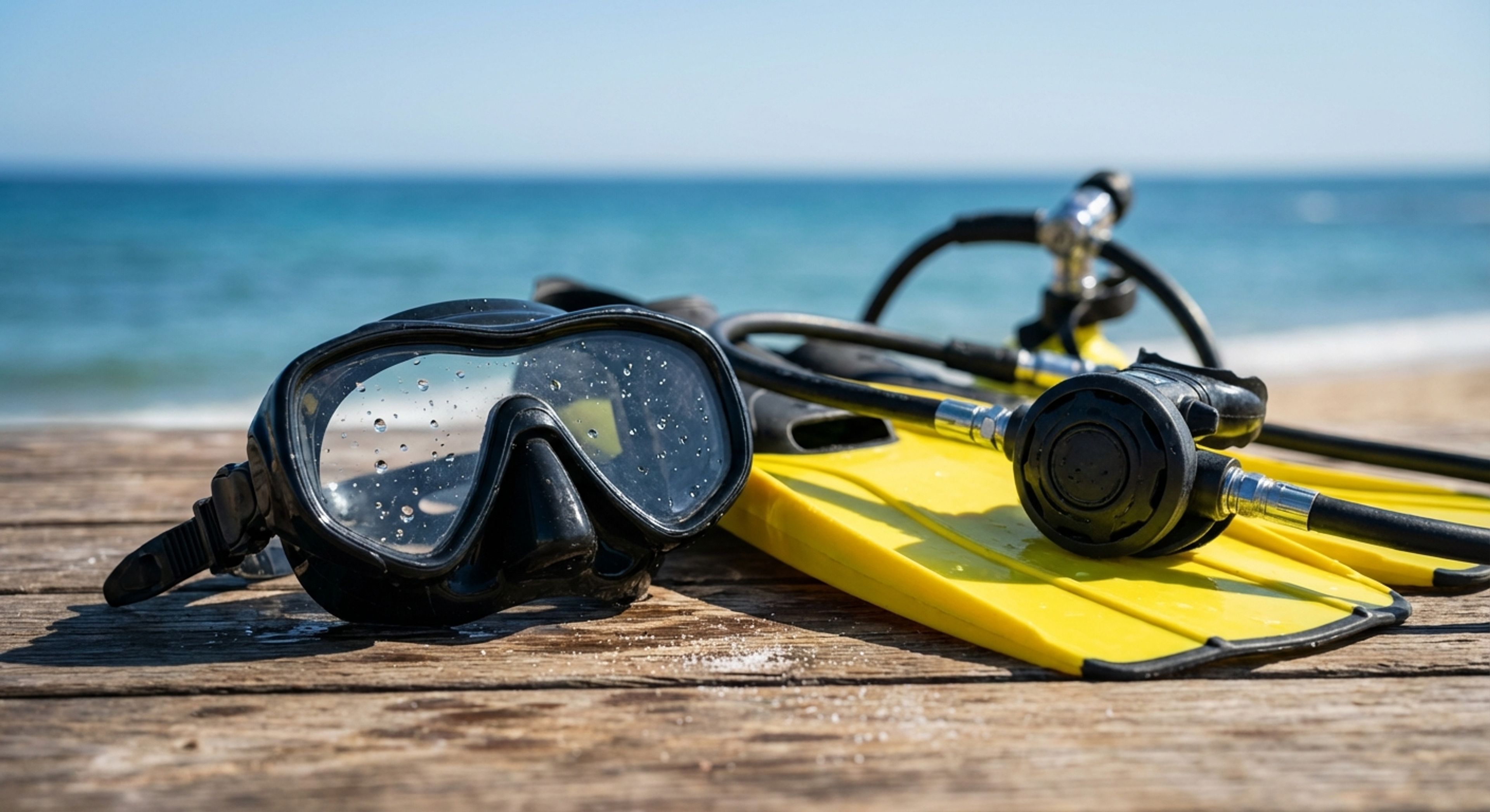 Detailed shot of scuba gear