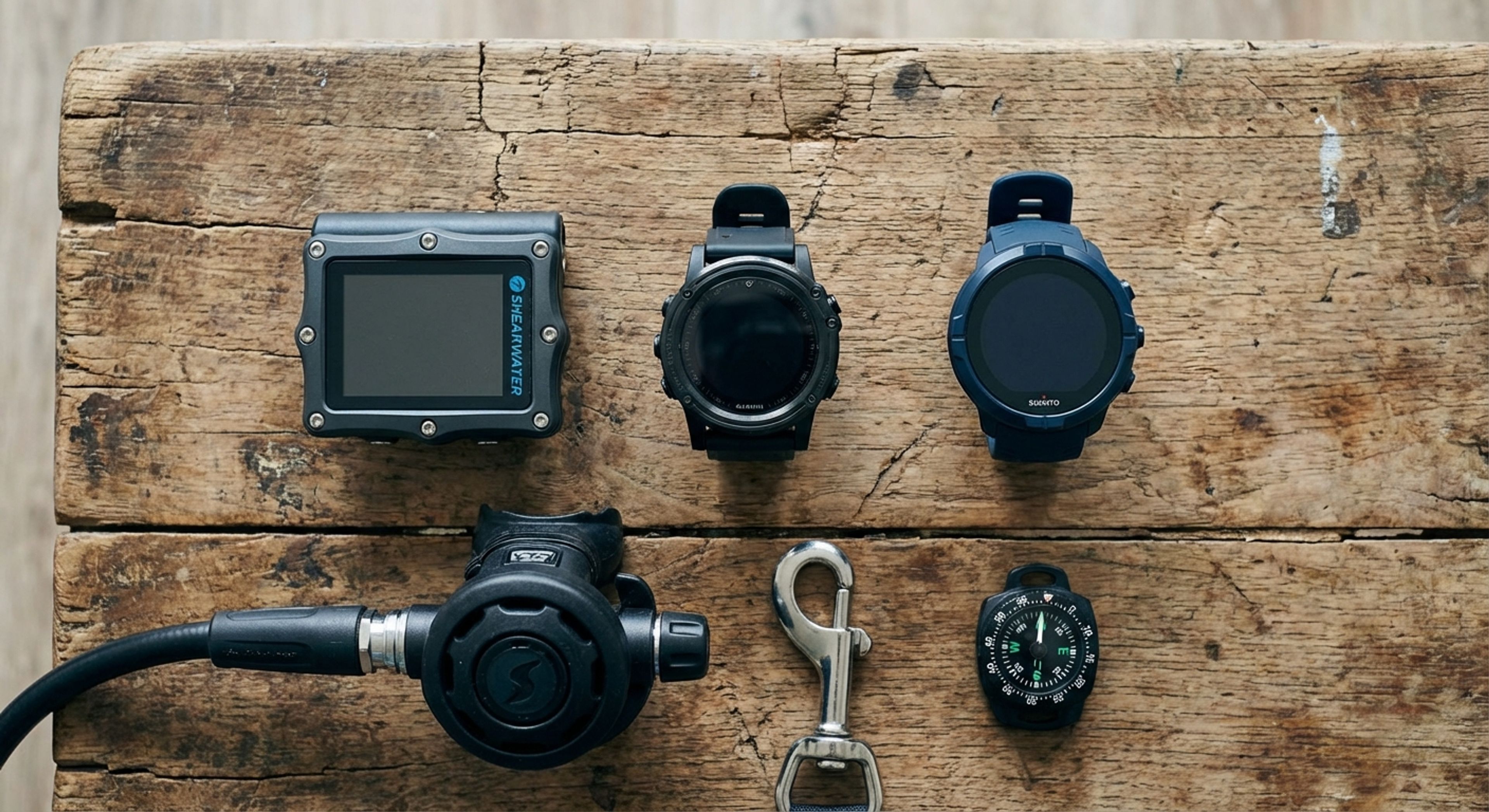 Comparison table of dive computers