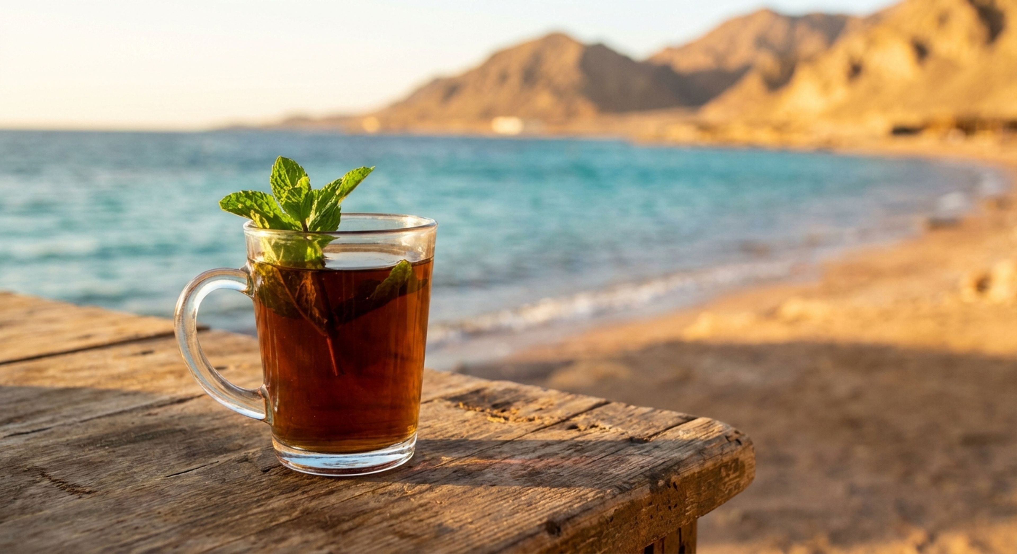 ถ้วยน้ำชาริมทะเล